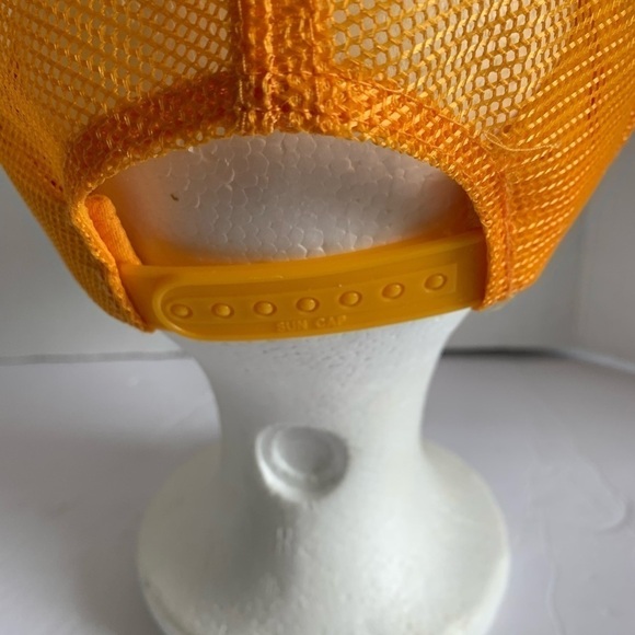 Vintage John Deere Yellow Mesh SunCap Adjustable Snap Back Cap Tracker cap - Picture 3 of 7